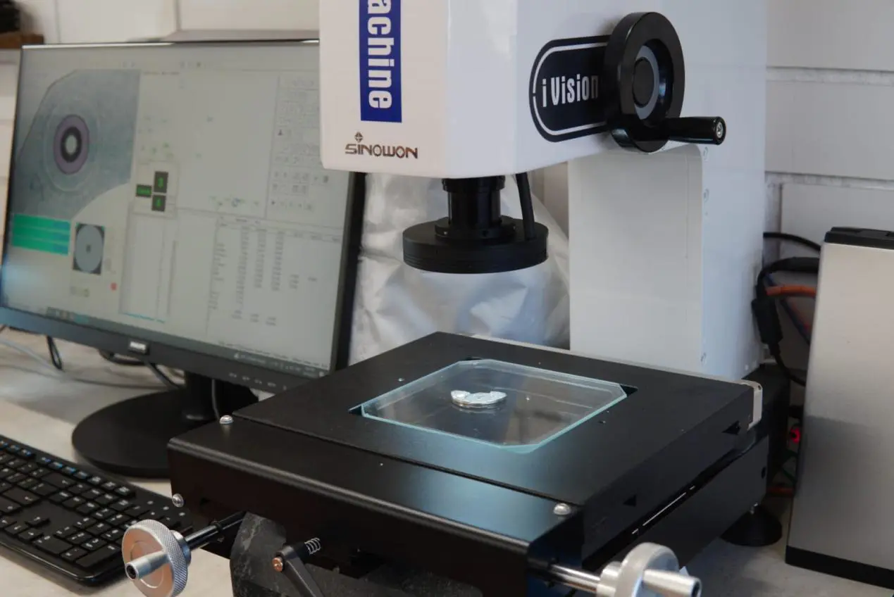 What is the advantage of using a vision measuring machine?