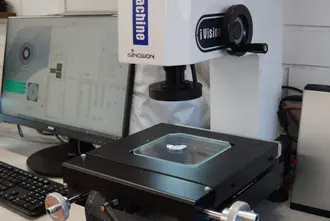 What is the advantage of using a vision measuring machine?