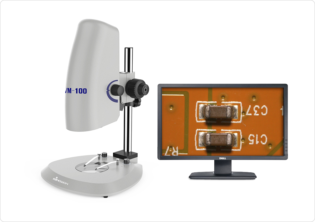 stable stereo microscope with camera personalized for nonferrous metals-1