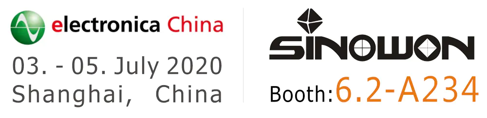 Sinowon está invitado a asistir al 2020 Munich Shanghai Electronica China Show